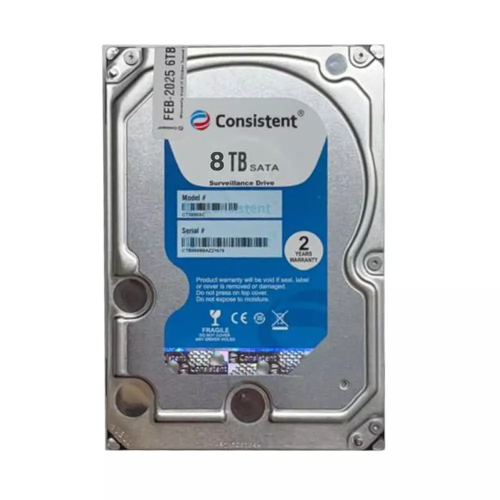 Consistent Internal Hard Drive 8 TB SATA Connectivity 89 mm (3.5 inch) Form Factor Sliver
