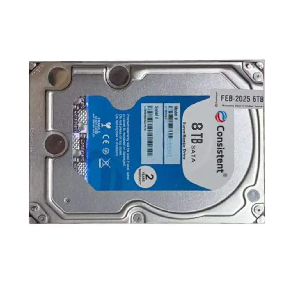 Consistent Internal Hard Drive 8 TB SATA Connectivity 89 mm (3.5 inch) Form Factor Sliver