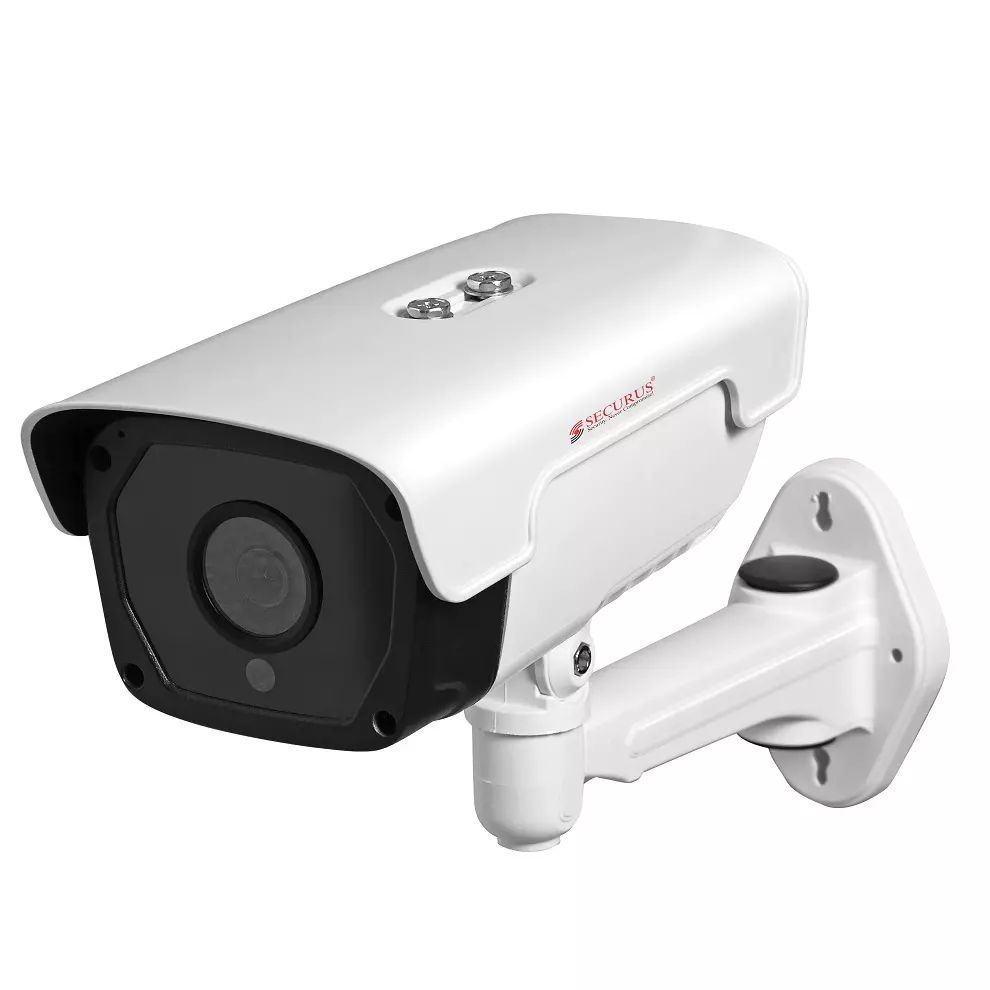 Securus 8.0 MP Network CCTV Camera White Color Aluminum + ABS Body and 6.0 mm Lens, SS-NC40L4XP-QMSEF-M8(S)(4K)