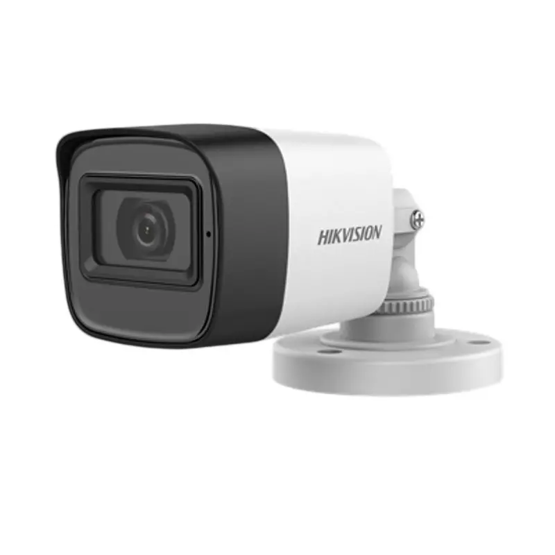 HikVision HD Bullet Camera with In-Built Audio 2 MP 1920 x 1080 Video Resolution Plastic White & Black, DS-2CE16D0T-ITPFS