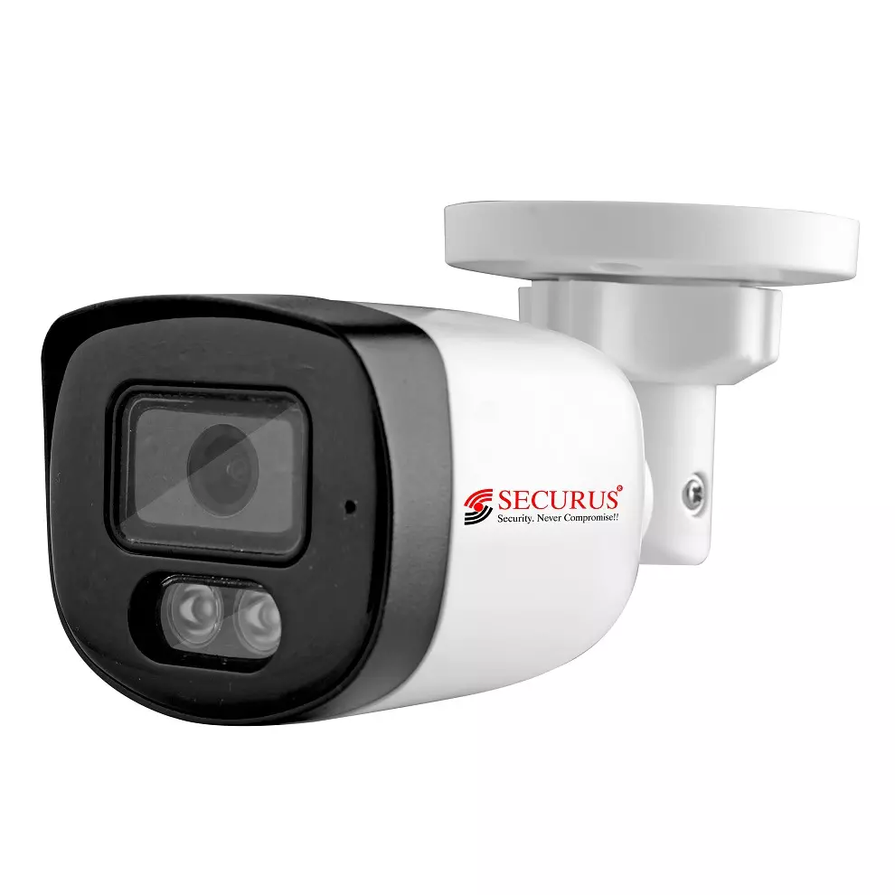 Securus 5.0 MP Network CCTV Camera White & Black Color Aluminum + ABS Body and 4.0 mm Lens, SS-NC20L2XP-SDF-M5(S)