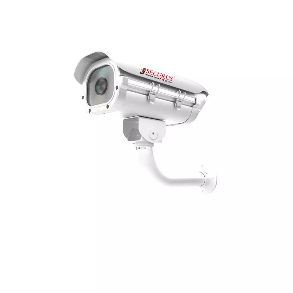 Securus 5.0 MP Network CCTV Camera White Color Aluminum + ABS Body and 5 to 50 mm Lens, SS-VZ50L5-LPR-VF-M5