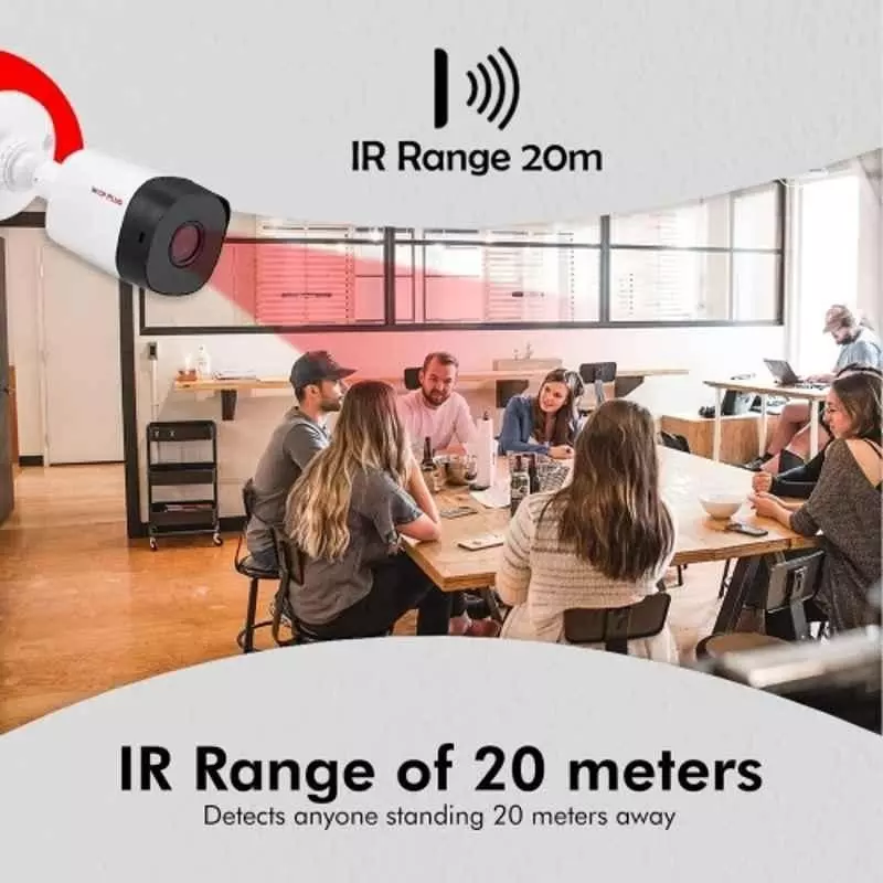 CP PLUS CCTV Combo Kit 2.4 MP Indoor & Outdoor with 4 Channel DVR, 1 Bullet Camera, 4 Channel SMPS, 70 m Copper Cable, 1TB HDD & Connectors