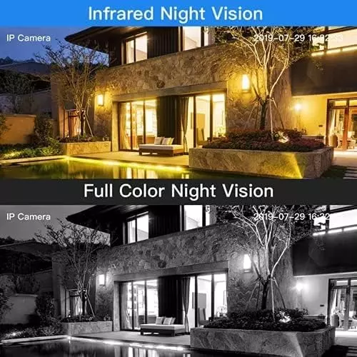 Mayumi PTZ Wireless IP CCTV Security Camera Corded Electric 2 MP Android White 1080P for Outdoor Use