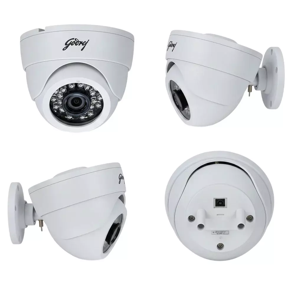 GODREJ IP Dome Camera 2 MP 1920x1080p Fixed Lens 15 m IR Distance, STE-IPD25IR4P-1080P