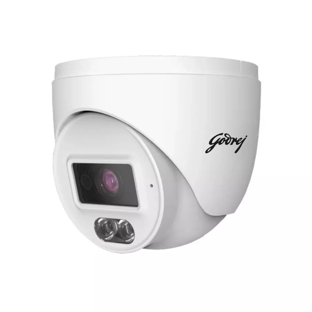 GODREJ STI Series IP Dome Camera Fixed Type 2 MP 1920x1080p 20 m IR Distance Semi-Metal, STI-FD20IR4SM-1080PAD