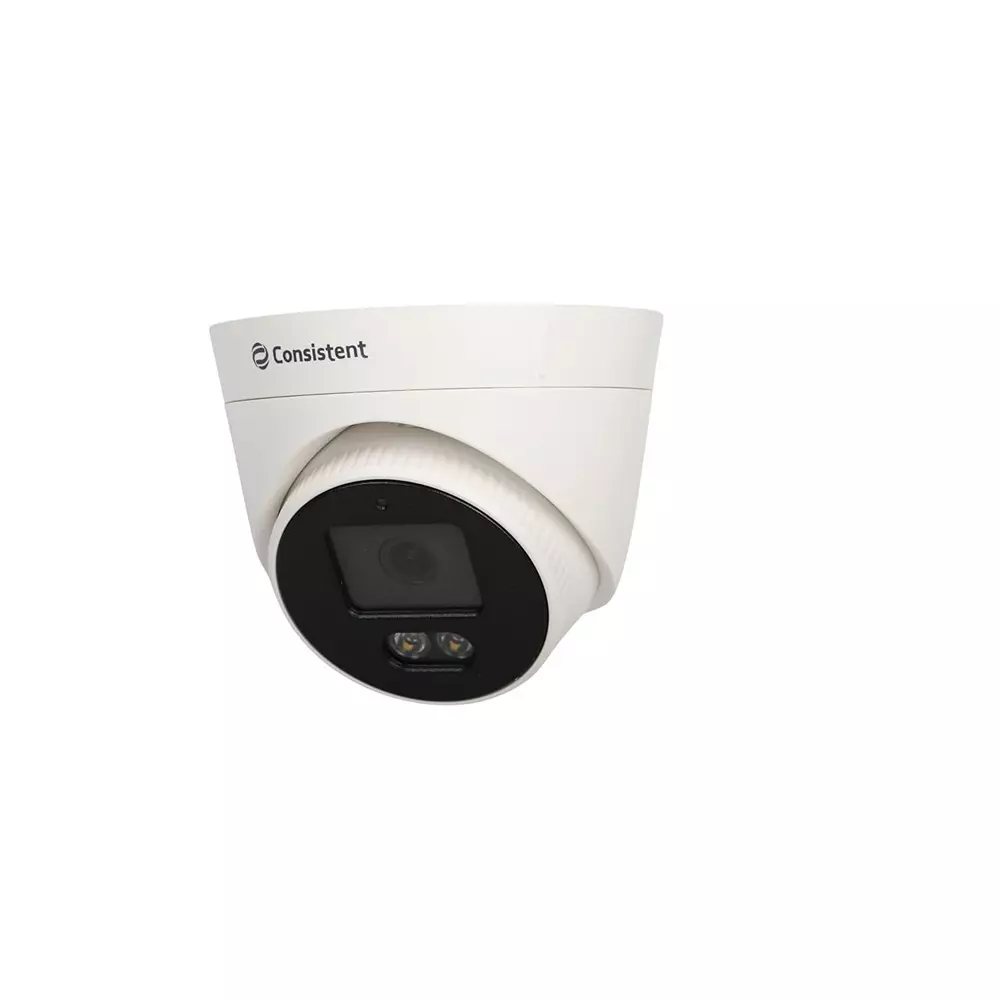 Consistent IP Dome Warm Camera 4 MP Full HD Resolution Weatherproof with In-built MIC, White
