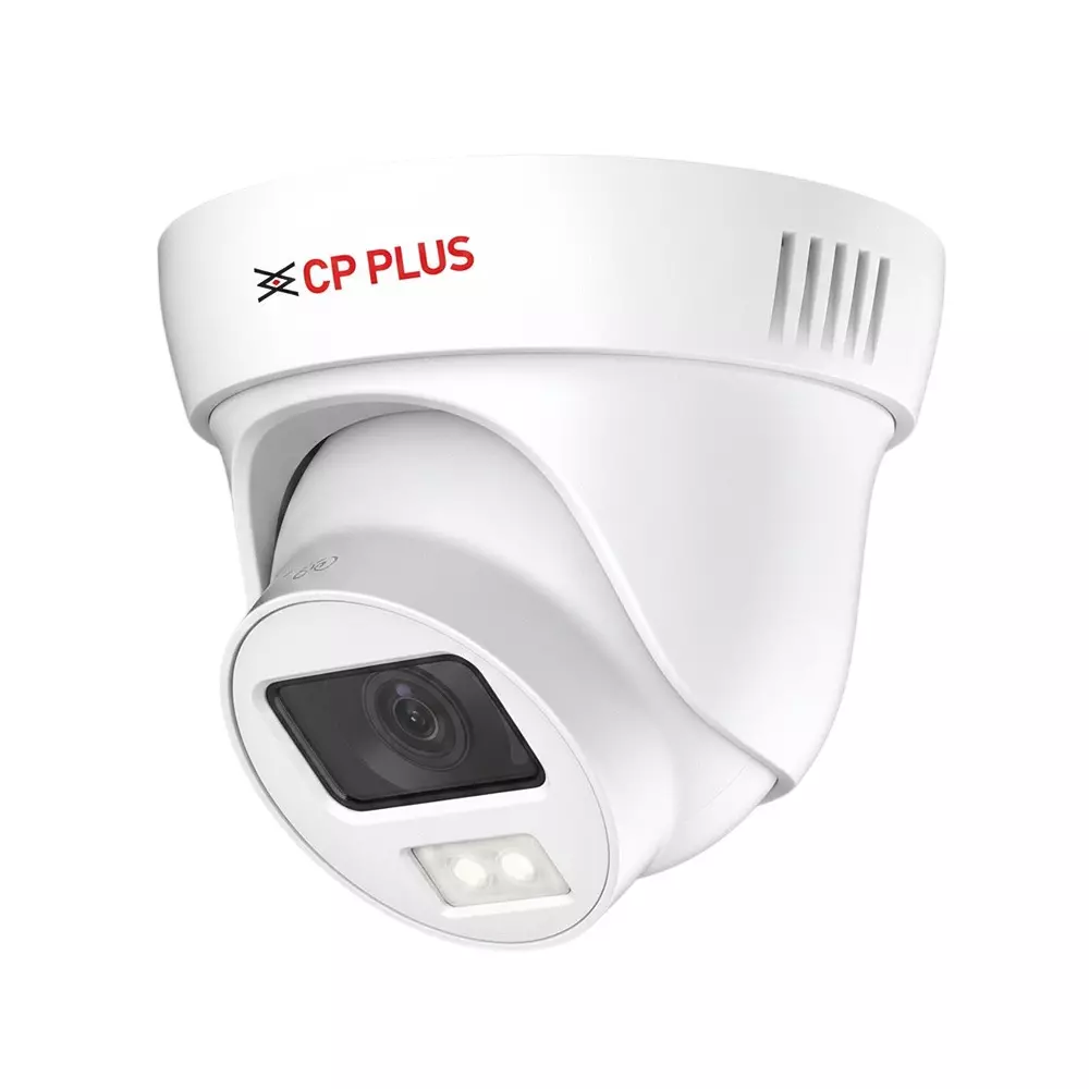 CP PLUS Full-Color Guard+ Dome Camera 2.4 MP 20 m IR Range F1.6 Maximum Aperture, CP-GPC-DA24PL2C-SE-V2