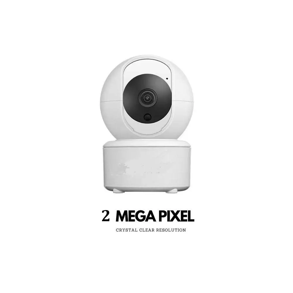 Mayumi Baby Monitoring Smart WIFI IP Camera Corded Electric 2 MP Android White for Indoor & Outdoor Use