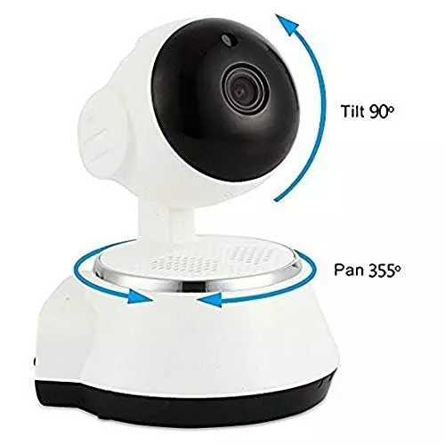 Mayumi Baby Monitoring Wireless Day/Night Vision CCTV Camera Corded Electric Android White for Indoor Use