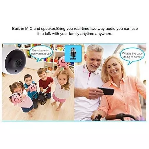 Mayumi Baby Monitoring Wireless Day/Night Vision CCTV Camera Corded Electric Android White for Indoor Use