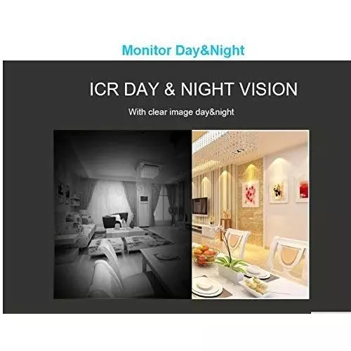 Mayumi Baby Monitoring Wireless Day/Night Vision CCTV Camera Corded Electric Android White for Indoor Use