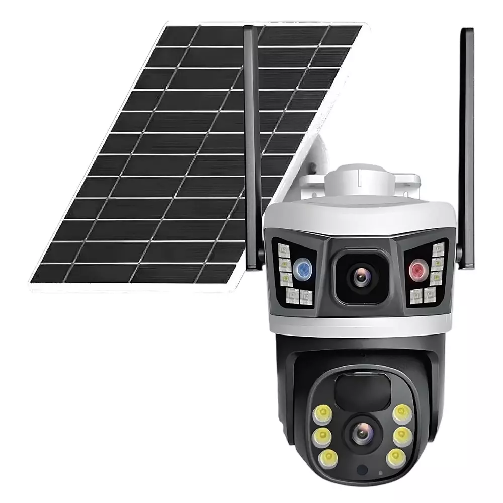 LOTA 4G Solar Powered CCTV Camera 6 MP 2-Channel Support IP66 Weatherproof with Night Vision & Motion Tracking, MST-3126-LT