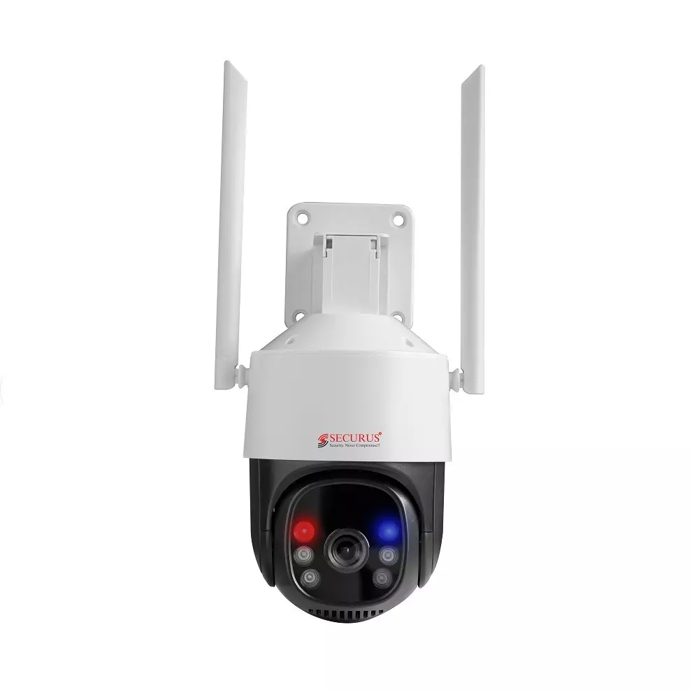 Securus 3.0 MP WiFi Pan Tilt Camera White & Black Color Body and Supports Upto 16X Digital Zoom, SS-20PTXW-HSUTL-M3(SM)/SL