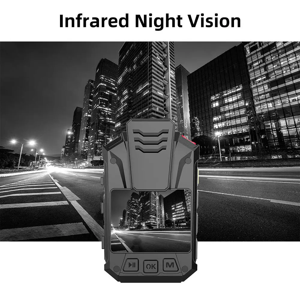 Justrack 1440P HD Recording Body Camera 128 GB, JT-B04/B63 BWC