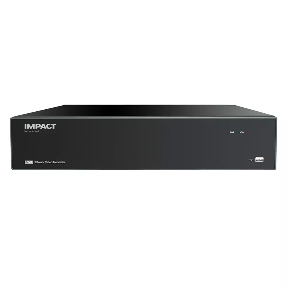 Honeywell Network Video Recorder 64 Channel 4 SATA Up to 12 MP Resolution Support Black, I-HPNVR-464