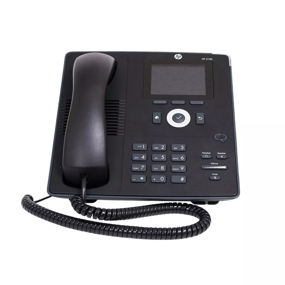 HP 4120 IP Phone Black 21 Fixed Keys 8.89 cm (3.5 inch) TFT LCD with Backlight, J9766B