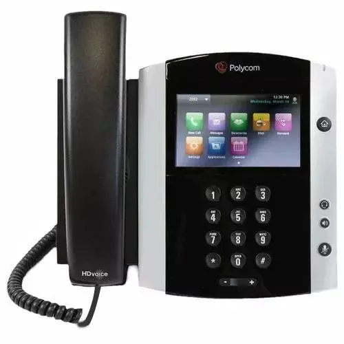 polycom Gigabit IP Phone  Black for Video Conferencing and Remote Collaboration, VVX 600