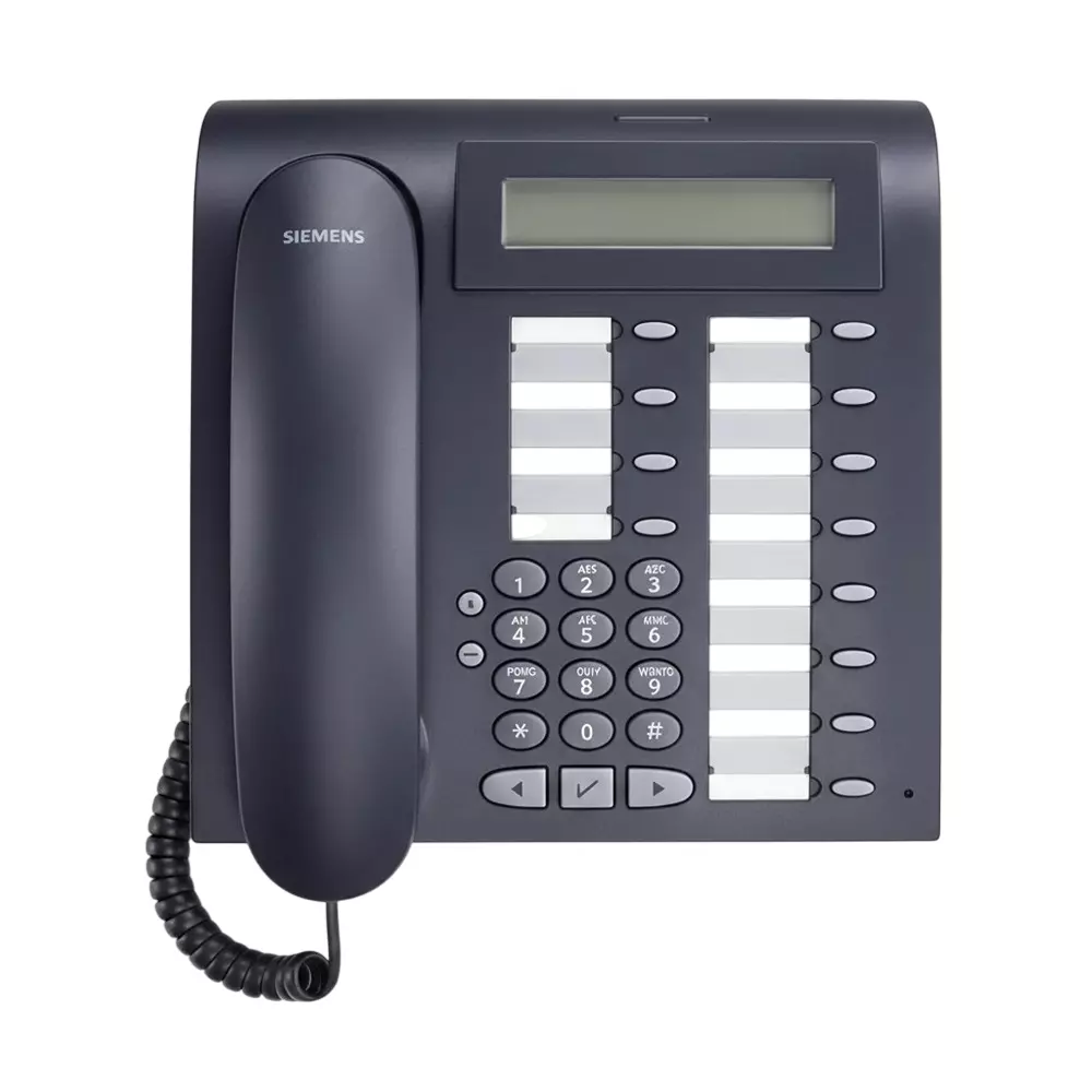 Siemens DMKT Optipoint 500 Standard Telephone Mangan 19 Feature Keys 2-Line Adjustable Graphical Lcd Screen Plastic Assorted