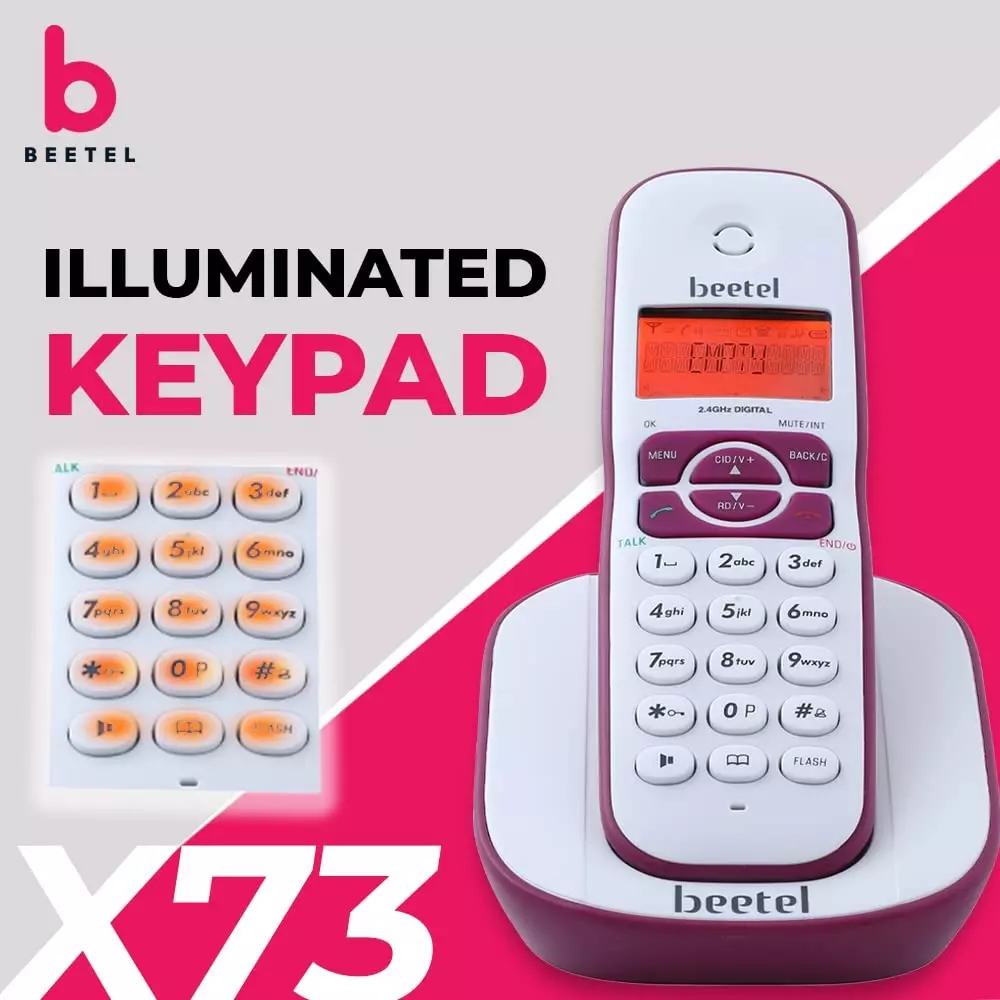 beetel-cordless-landline-phone-single-line-operation-alphanumeric-illuminated-keypad-plastic-material-walldesk-mountable-red-white-x73