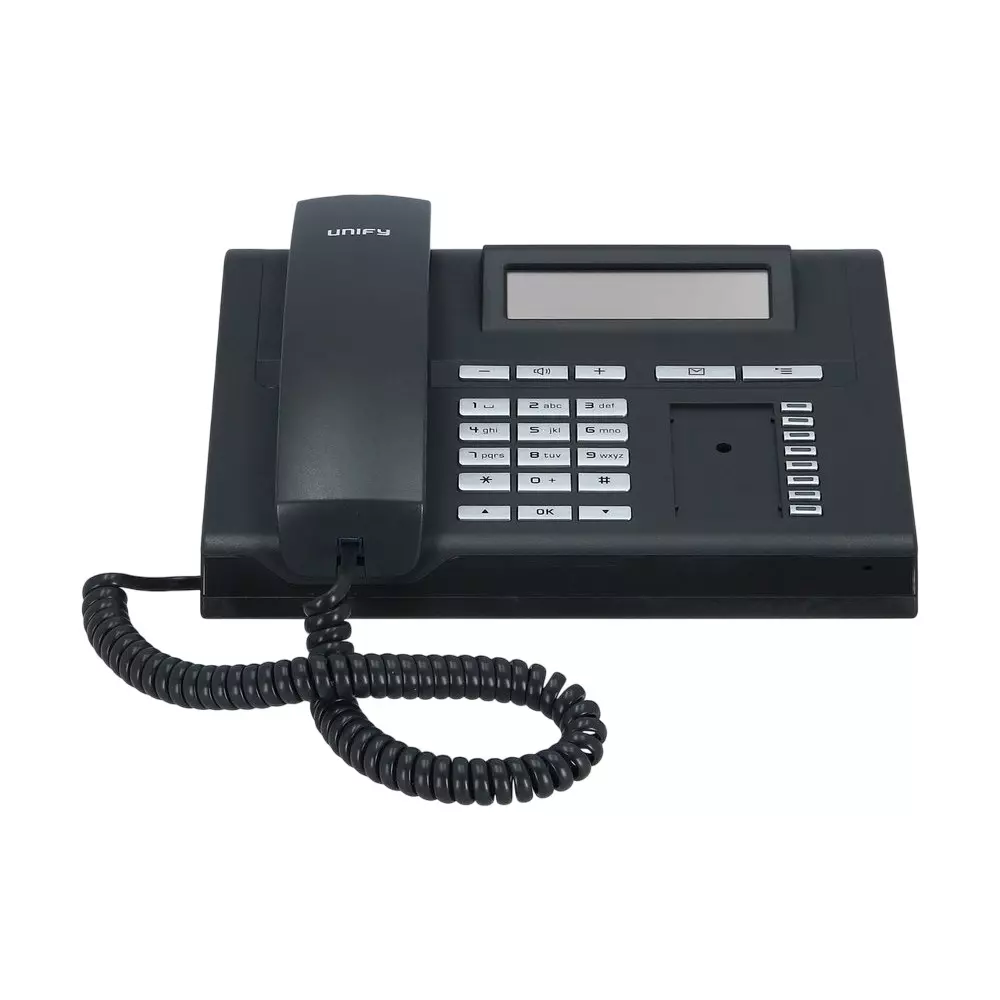 Unify Openstage Desk Phone Wired HFA Black Plastic for Standard Office Workplace, Desk Sharing, 15 HFA