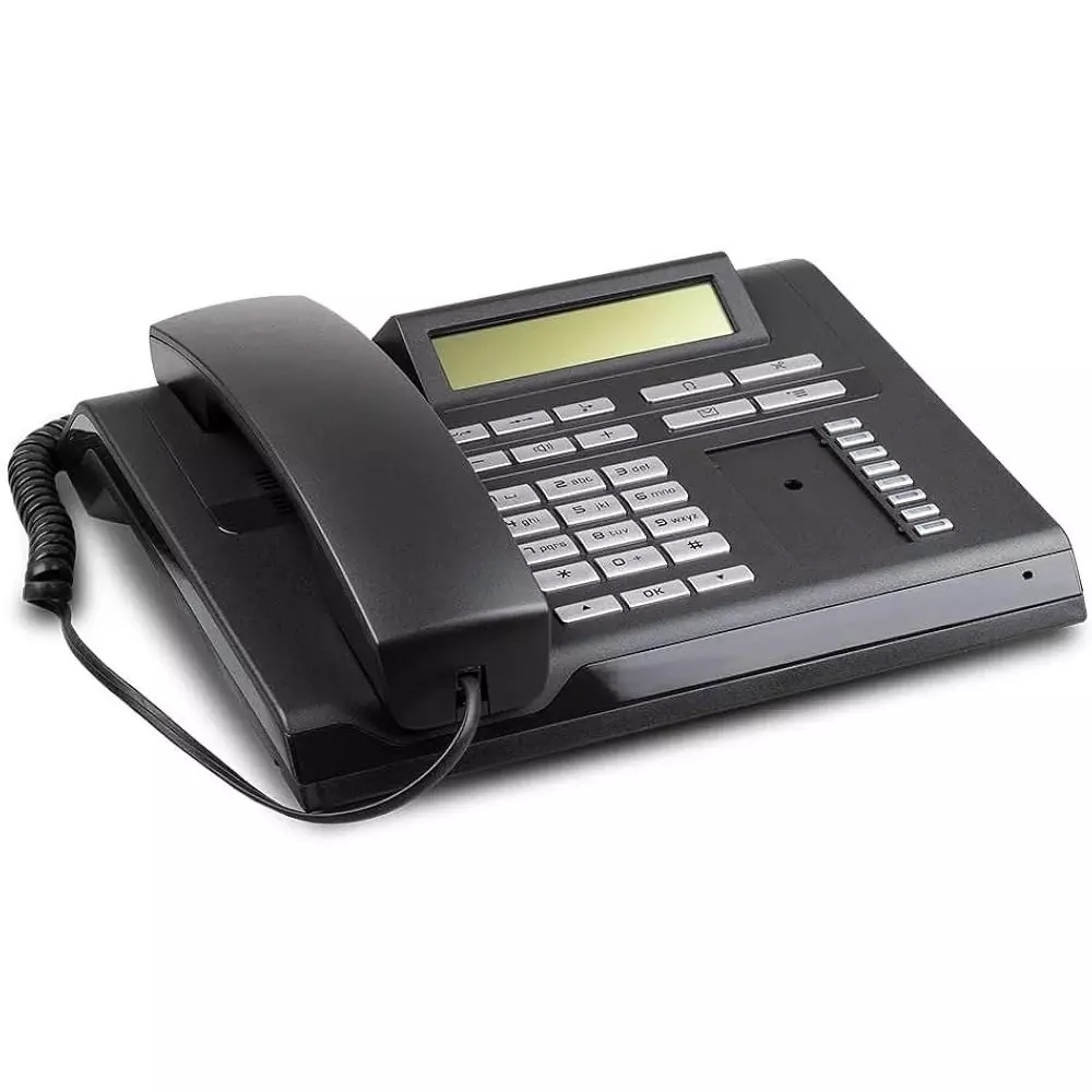 Siemens Landline Phone Black Color with LCD Display and 12 Keys, OpenStage 30T