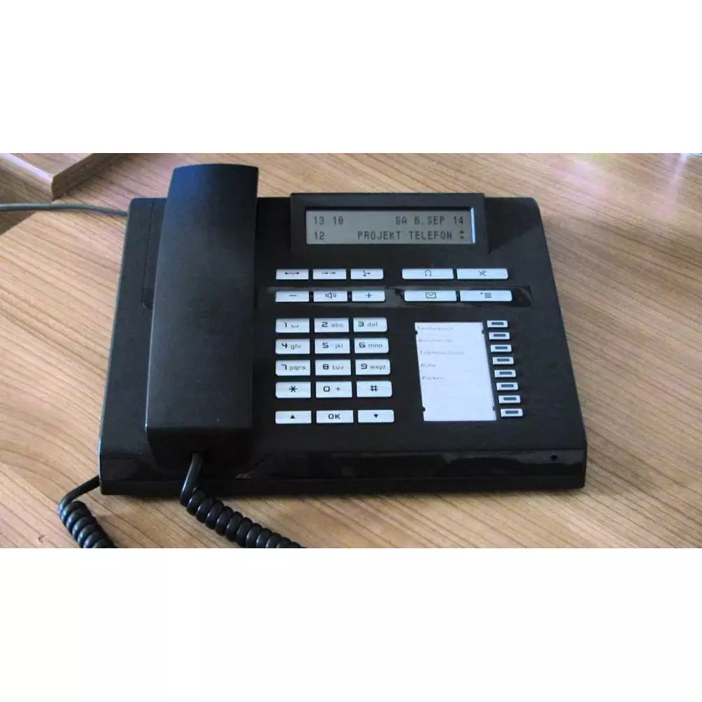 Siemens Landline Phone Black Color with LCD Display and 12 Keys, OpenStage 30T