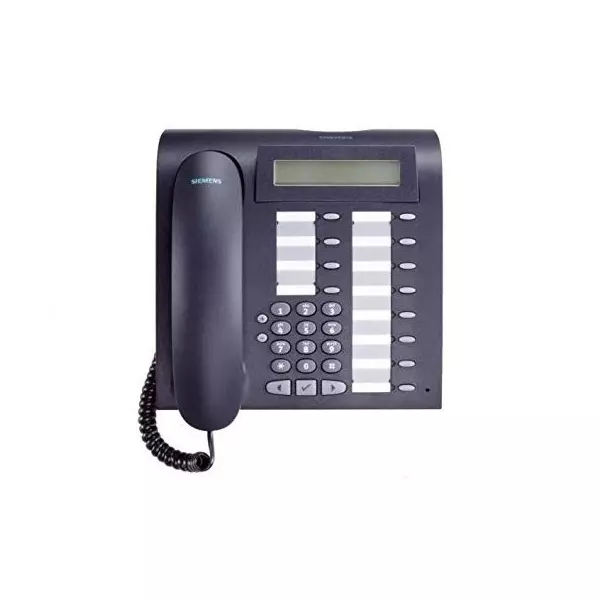 Siemens Landline Phone Black Color with LCD Display and 12 Keys, Optipoint 500