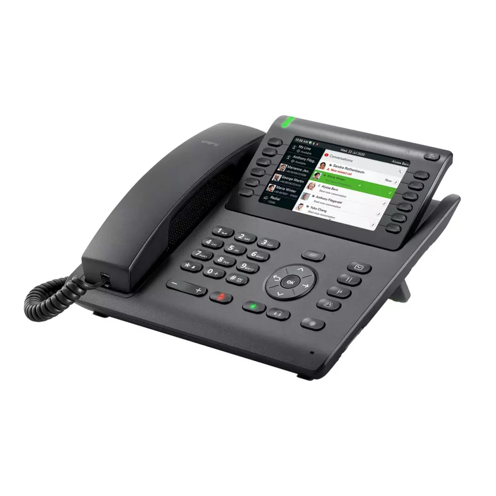 Unify Desk Phone Black 12 Feature Keys Pivotable Graphic Color Display, OpenScape IP 35G