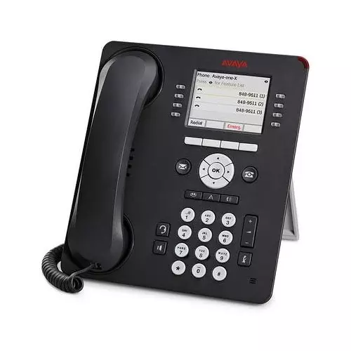 Avaya Digital IP TelePhone (Global) Wired Black Plastic Single Keypad for Home, Office & Hotels Use, 9611G