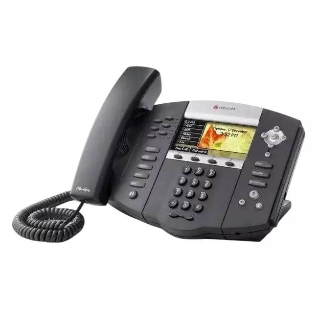 polycom Single Keypad Phone TFT Display Abs Plastic Black,650