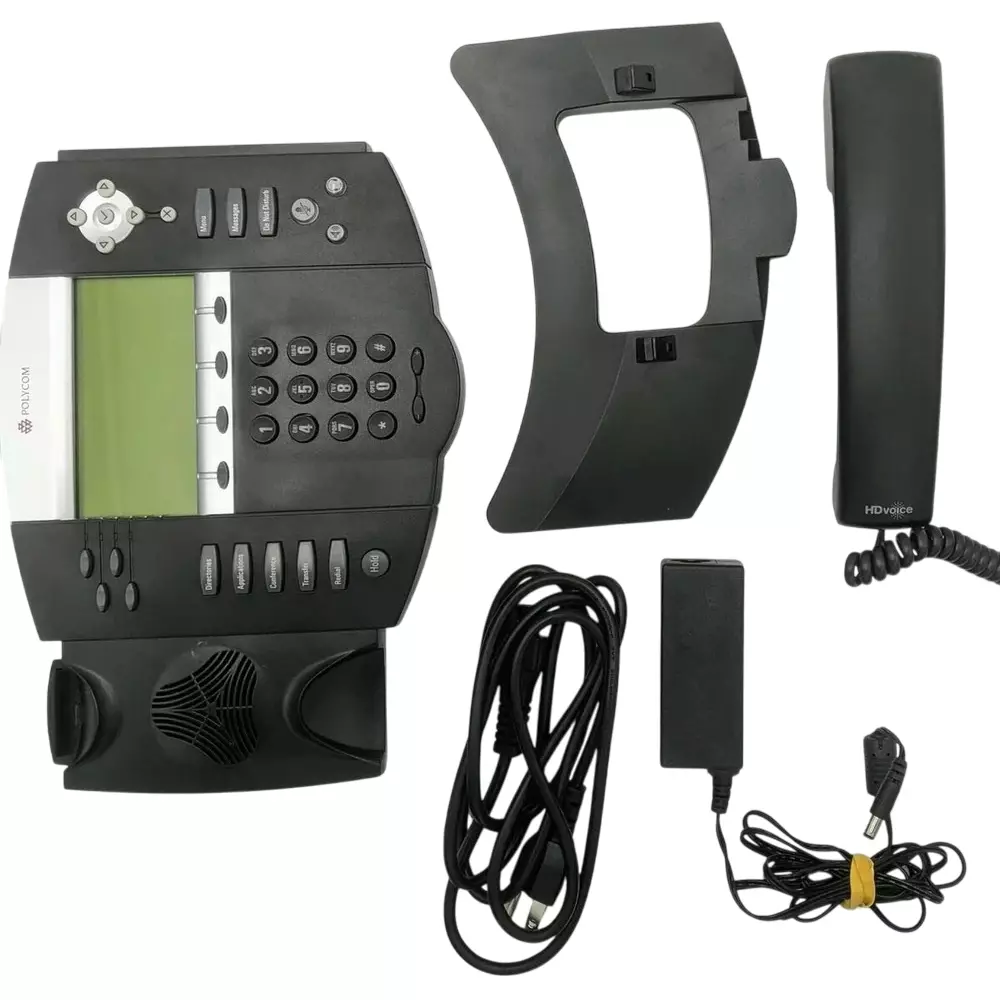polycom Single Keypad Phone TFT Display Abs Plastic Black,650