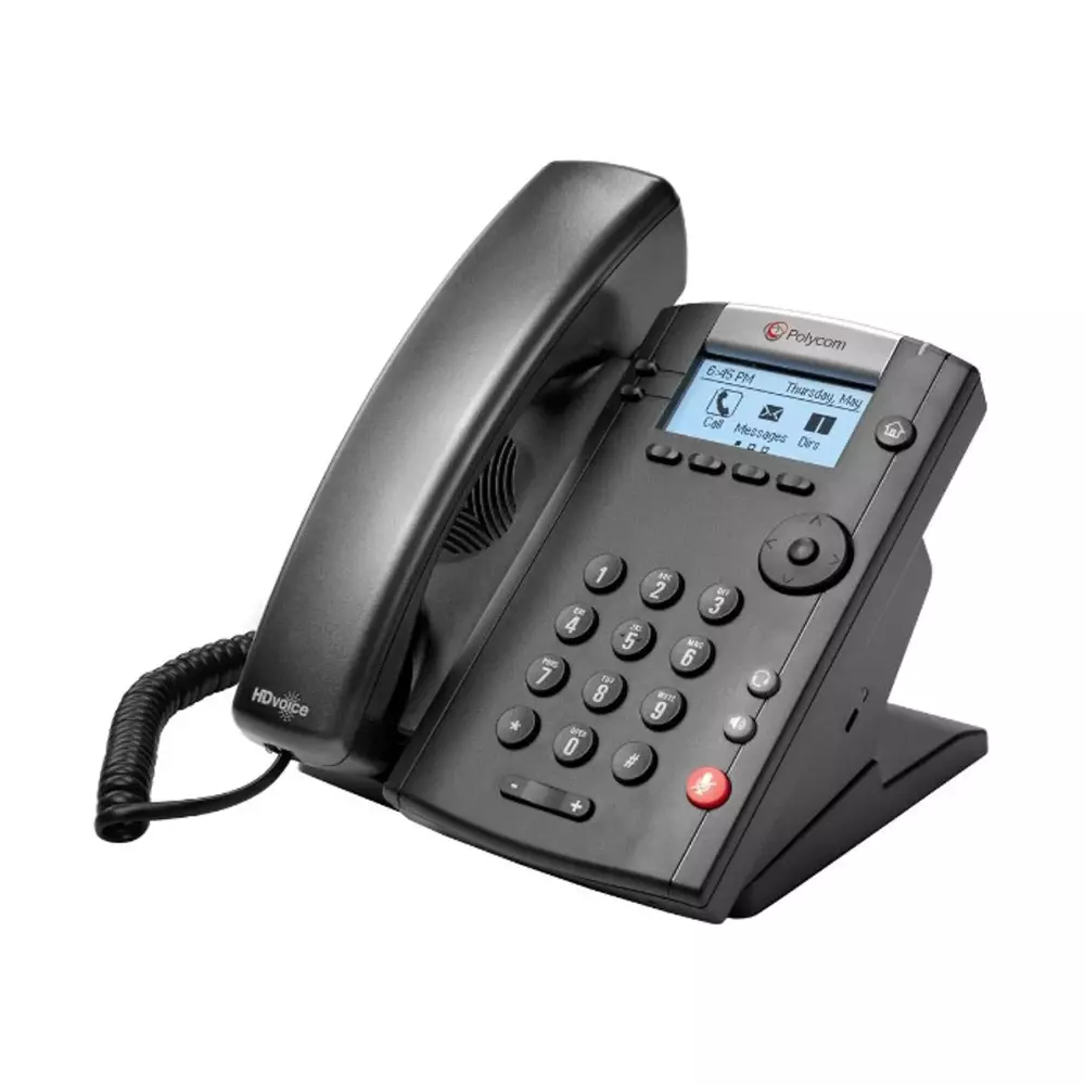 Polycom Digital IP Phone Corded Electric Wall & Desktop Mount for Home & Office Use, VVX 201