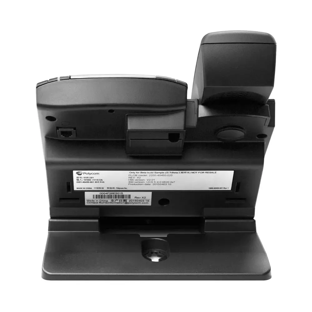 Polycom Digital IP Phone Corded Electric Wall & Desktop Mount for Home & Office Use, VVX 201