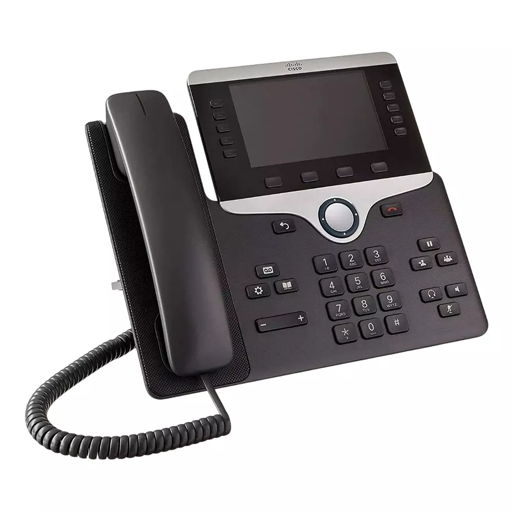 Cisco 8800 IP Phone 127 mm (5 inch) Display 800x480 Resolution Plastic Black, 8851