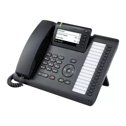 Unify OpenScape IP Desk Phone Wired 4 Way Black Plastic for Standard Office Workplace, Desk Sharing, CP400