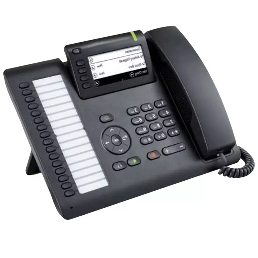 Unify OpenScape IP Desk Phone Wired 4 Way Black Plastic for Standard Office Workplace, Desk Sharing, CP400