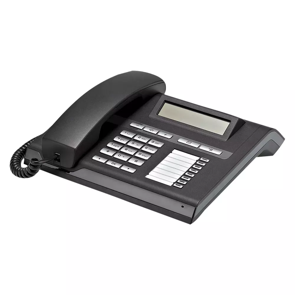 Siemens Digital TDM Phone Black Color with LCD Display and 12 Keys, Unify Openstage 15T