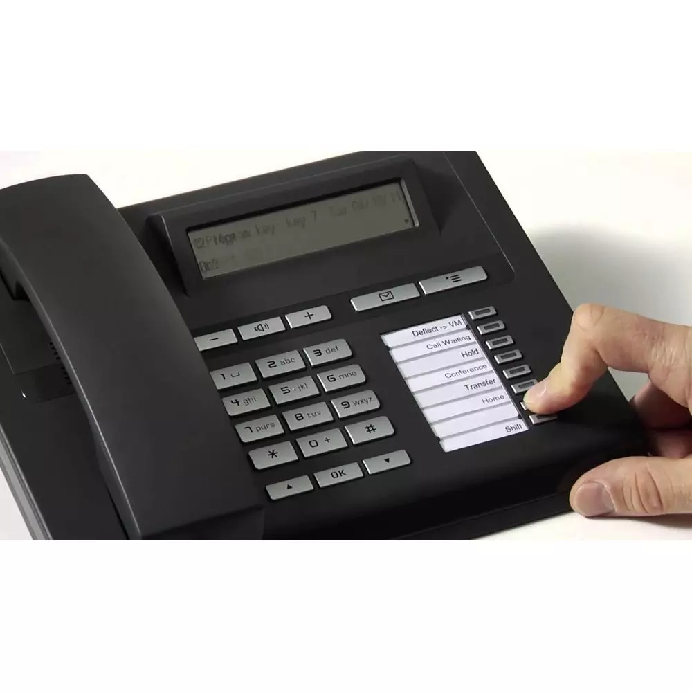 Siemens Digital TDM Phone Black Color with LCD Display and 12 Keys, Unify Openstage 15T