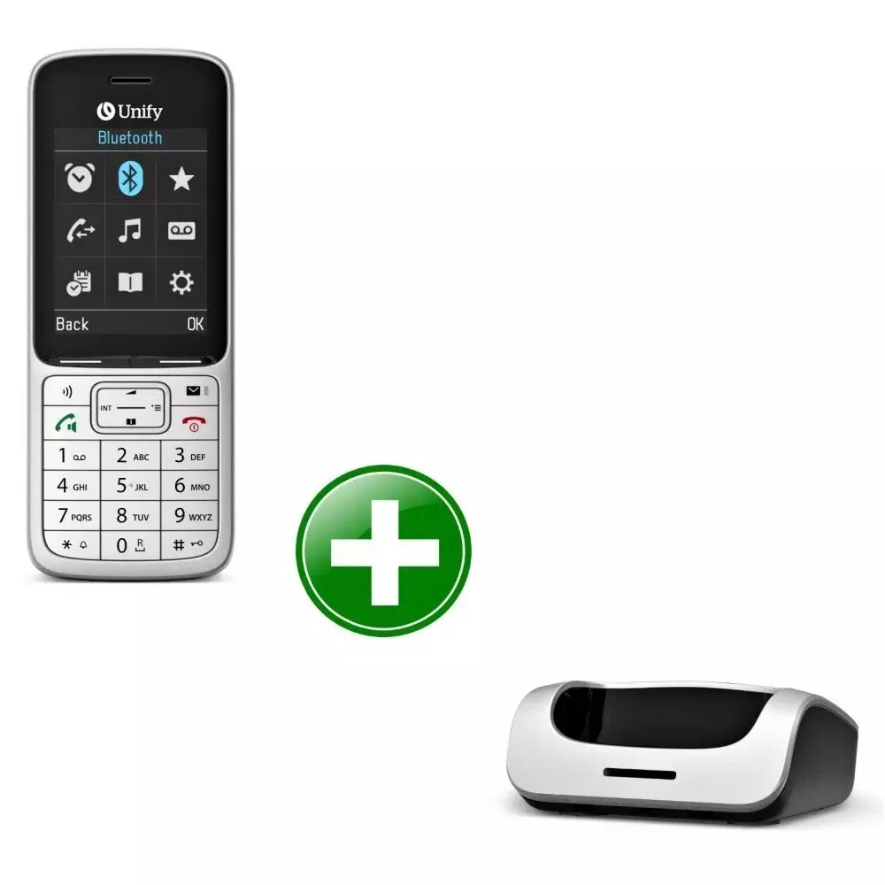 Unify DECT Phone Silver 12 Feature Keys TFT Color Display 750 mAh, OpenScape SL6
