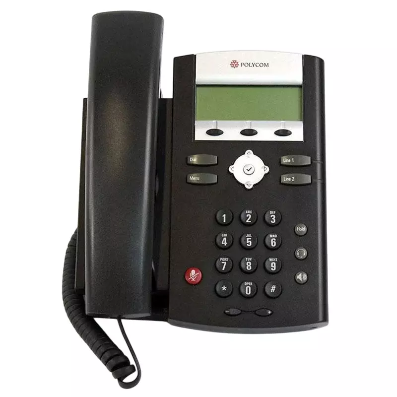 polycom Business IP Phone 201 mm (7.9 inch) Width Plastic Black, IP335