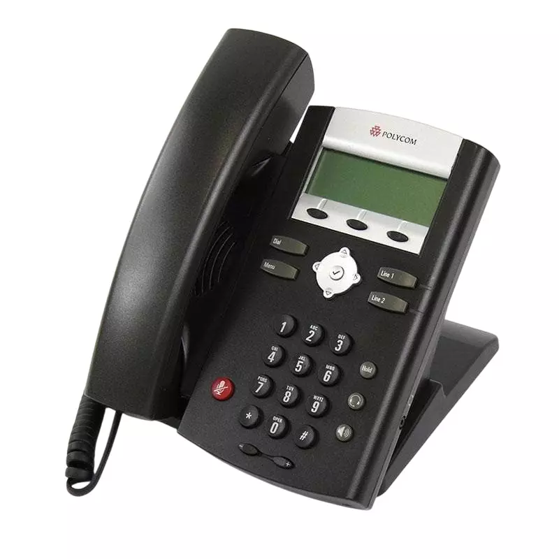 polycom Business IP Phone 201 mm (7.9 inch) Width Plastic Black, IP335