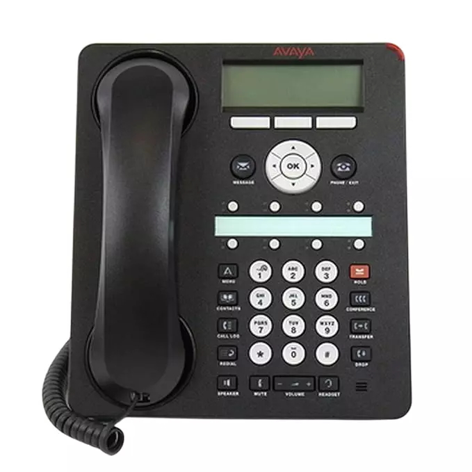 Avaya Digital IP TelePhone Wired Black Plastic Single Keypad for Home, Office & Hotels Use, 1408