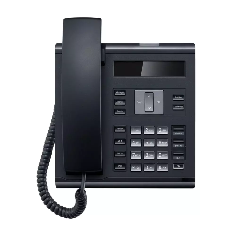 Siemens IP Desk Phone 10 (6 with Red LEDs) 2 Lines, 205 X 41 Pixels Plastic Assorted