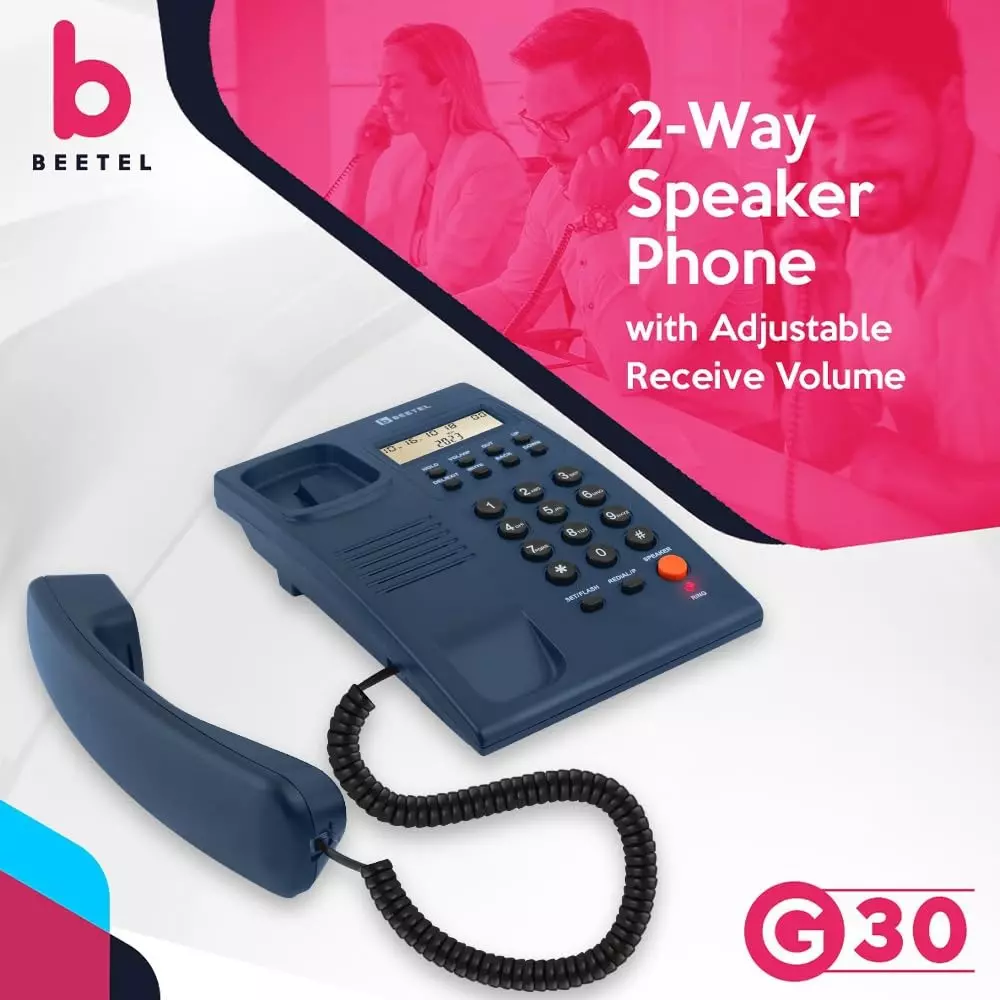 beetel-corded-landline-phone-single-line-operation-alphanumeric-keypad-plastic-material-walldesk-mountable-blue-g30