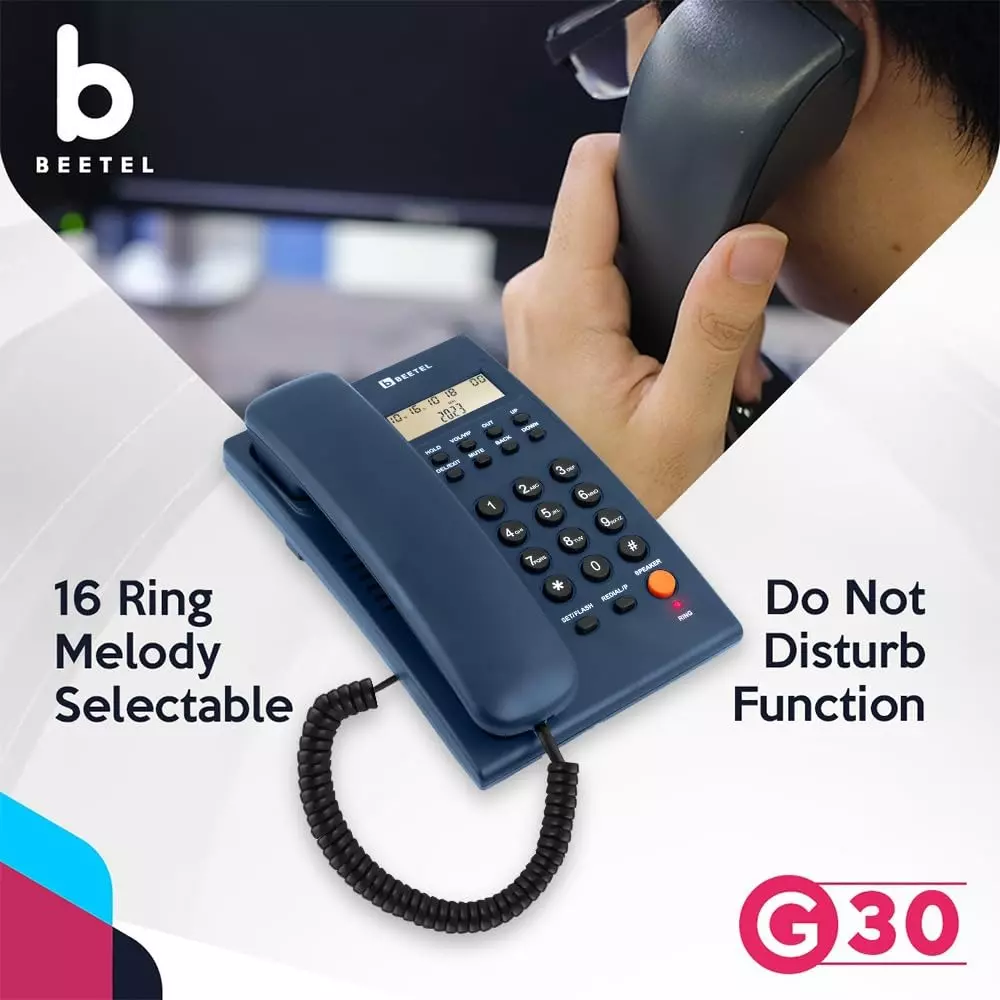 beetel-corded-landline-phone-single-line-operation-alphanumeric-keypad-plastic-material-walldesk-mountable-blue-g30