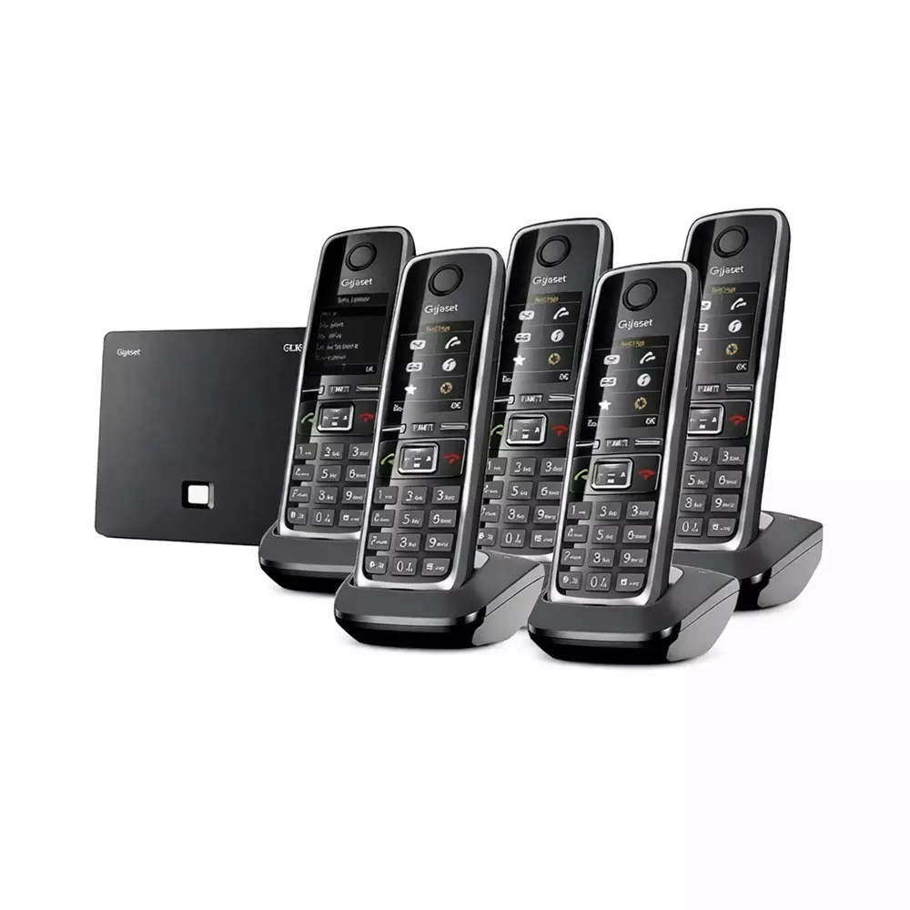 Gigaset Wireless Phone Black Table Top Mount, C530 IP