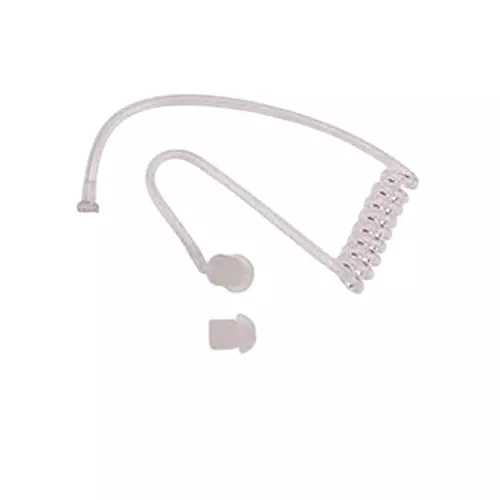 LRSA Air Acoustic Tube Earpiece Clear 60 dB Noise Level with Mic & Spare Earplug, XIR P 8668i
