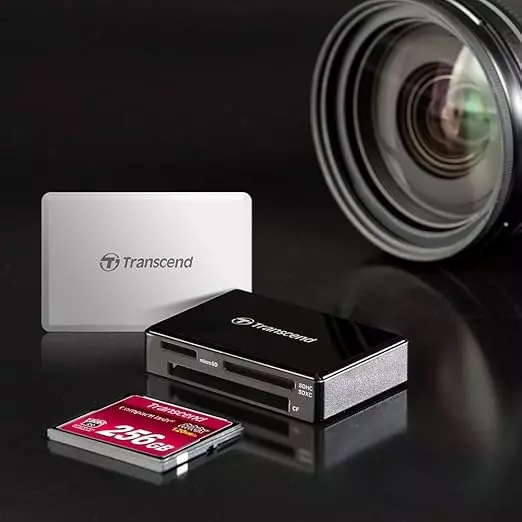 Transcend Card Reader USB 3.1 Gen 1 for CompactFlash, SD Card, SDHC, SDXC, UHS-1, microSDHC, microSDXC, TS-RDF8K2
