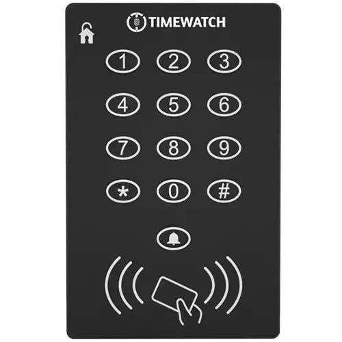 Timewatch Access Control Card Reader 1,000 - MIFARE Card Capacity and DC 12 V Operating Voltage, TW-ACR1